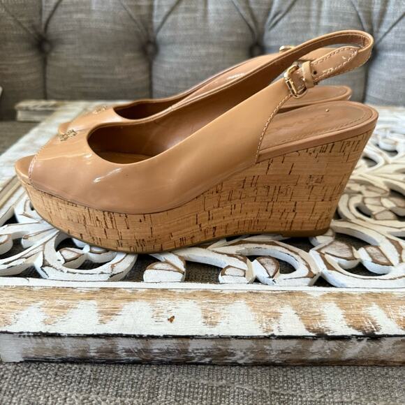 Coach Wedge Heel Platform Sandals Shoes Women's 7.5 - Picture 1 of 10